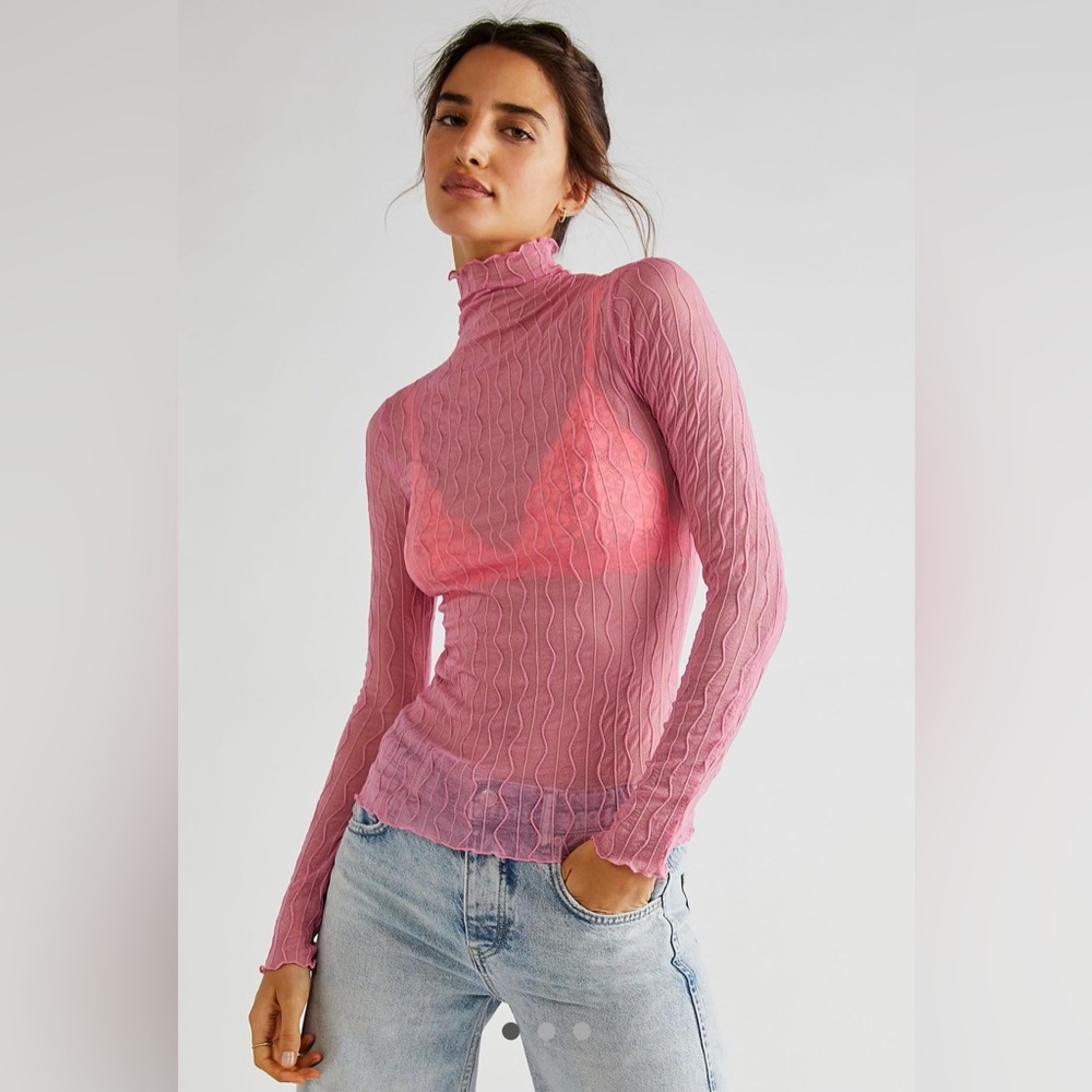 NWT Free people Ross Mesh Top
